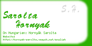 sarolta hornyak business card